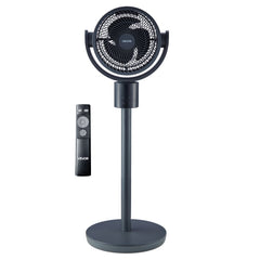 VEVOR 7-Inch Pedestal Fan, Oscillating Standing Floor Fan with DC Motor, Remote Control, 12 Speeds & 3 Modes, 15H