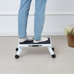 VEVOR Step Stool 1-Step 330lbs Capacity, Folding Steel Step Ladder 3 Adjustable Height, Portable Toddler Step Stools