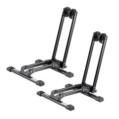 VEVOR Bike Racks 2 Pack, Fits 20 to 29 Inch Mountain & Road Bikes, Alloy Steel Rust-Resistant Bike Floor Stand Rack