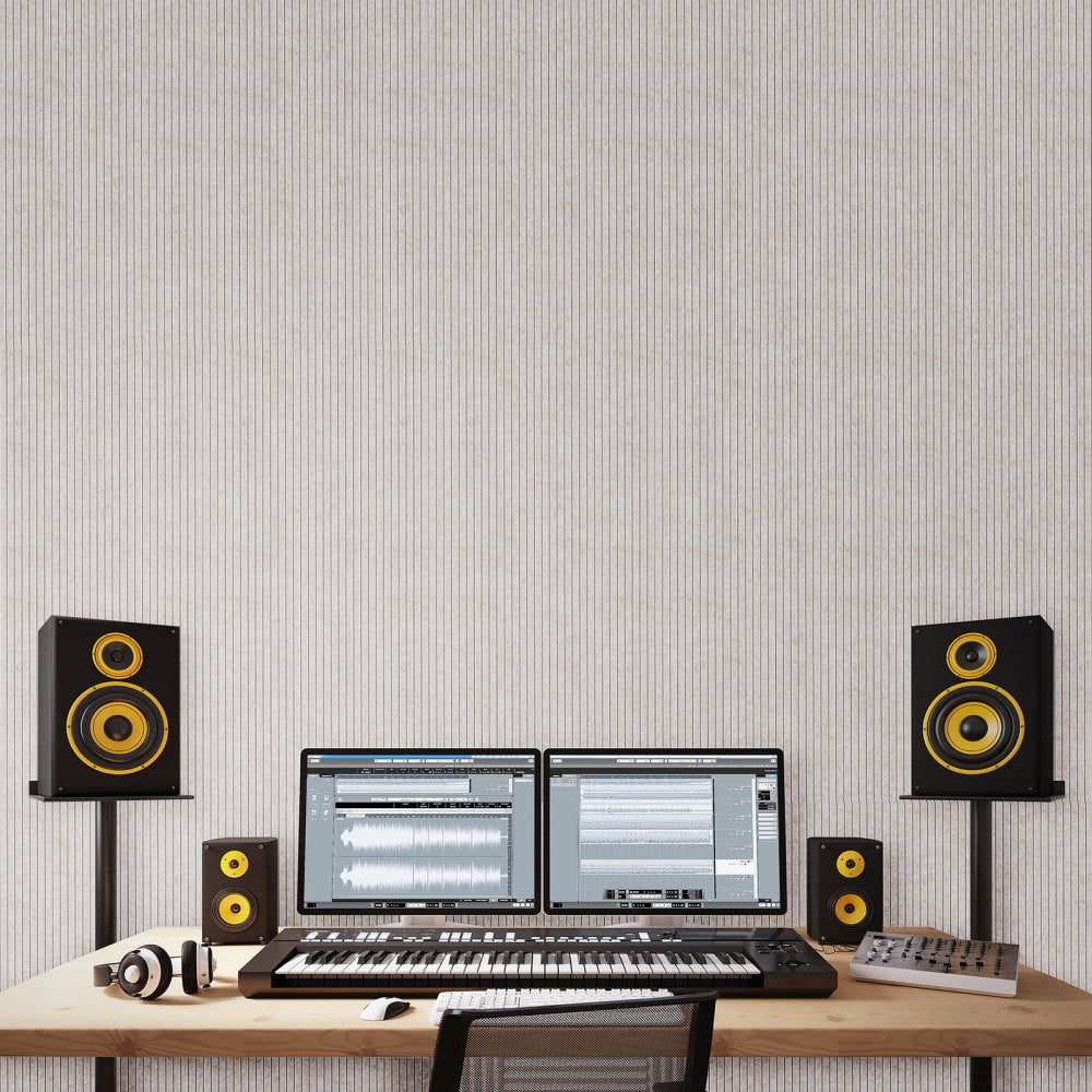 VEVOR 5PCS Acoustic Panels with Self Adhesive, 47.2 x 23.6 inch Sound Proof Foam Panels, Polyester Fiber Soundproof
