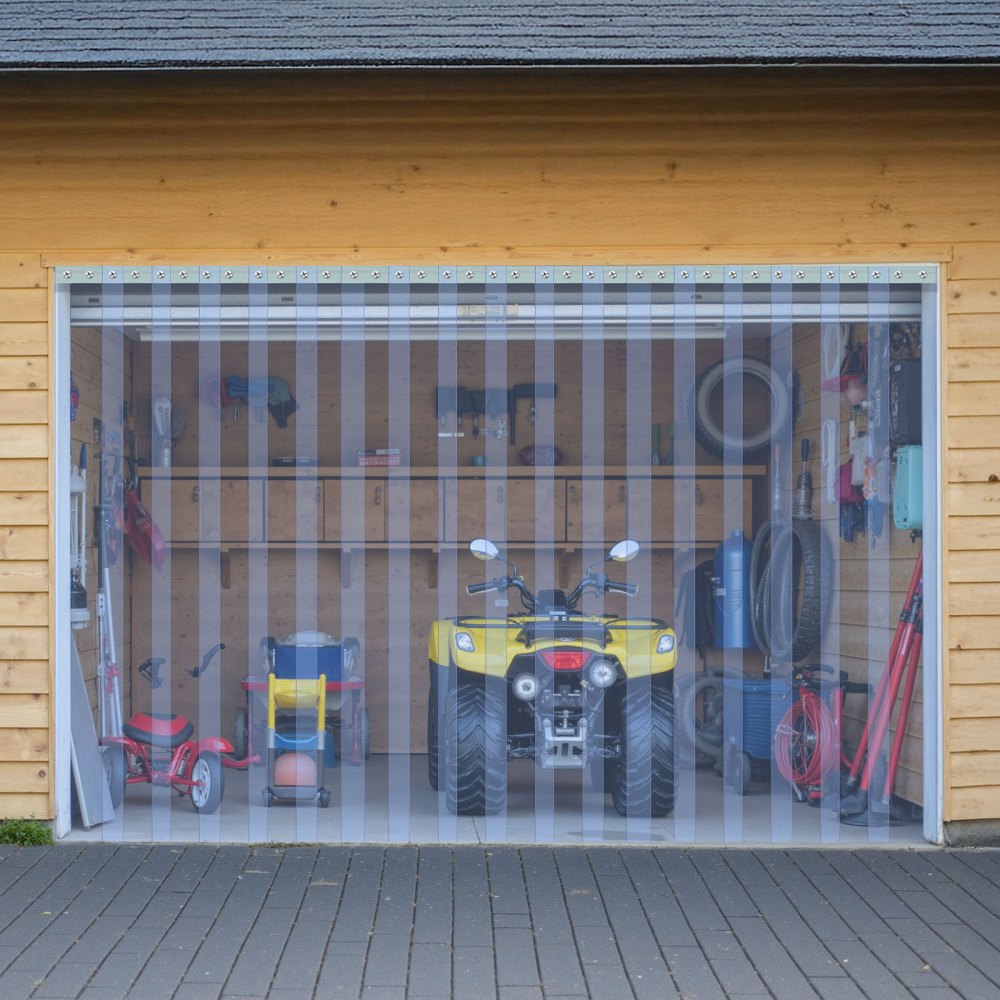 VEVOR Clear PVC Strip Curtain, 101 ft Length x 12 in Width, Thermal Insulating Plastic Door Strip Bulk Roll, Walk in