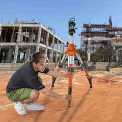VEVOR Laser Level Tripod Stand, 5/8"-11 Thread Mount, 27.16-67.71 inch Height Adjustment Heavy Duty Survey Tripod, with