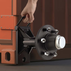 VEVOR Shipping Container Wheels 6-Lug Wheels Kit, Heavy Duty Shipping Container Axle with Ratchet Tie Down-Moves 20 ft