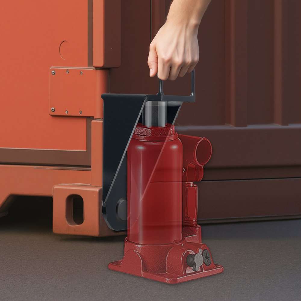 VEVOR Shipping Container Jack Lug with U-Shaped Handle, 2-Pack, Storage Leveler Booster Withstands Sun & Rain, Heavy