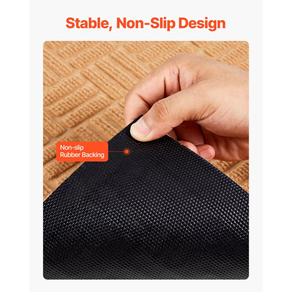 VEVOR Door Mat, 29.53 x 17.72 Inch, Front Door Mat Outside Entrance with Non-slip Rubber Backing, Dirt-Resistant &