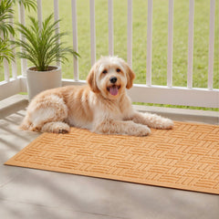 VEVOR Door Mat, 29.53 x 17.72 Inch, Front Door Mat Outside Entrance with Non-slip Rubber Backing, Dirt-Resistant &