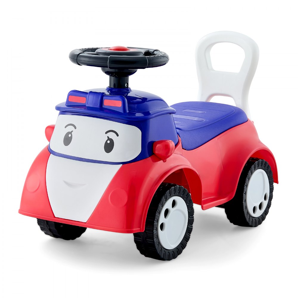 VEVOR Ride On Toddler Push Car, Push Car for Toddler 19 to 36 Months, Kids Ride On Toy with Music & Under-seat Storage