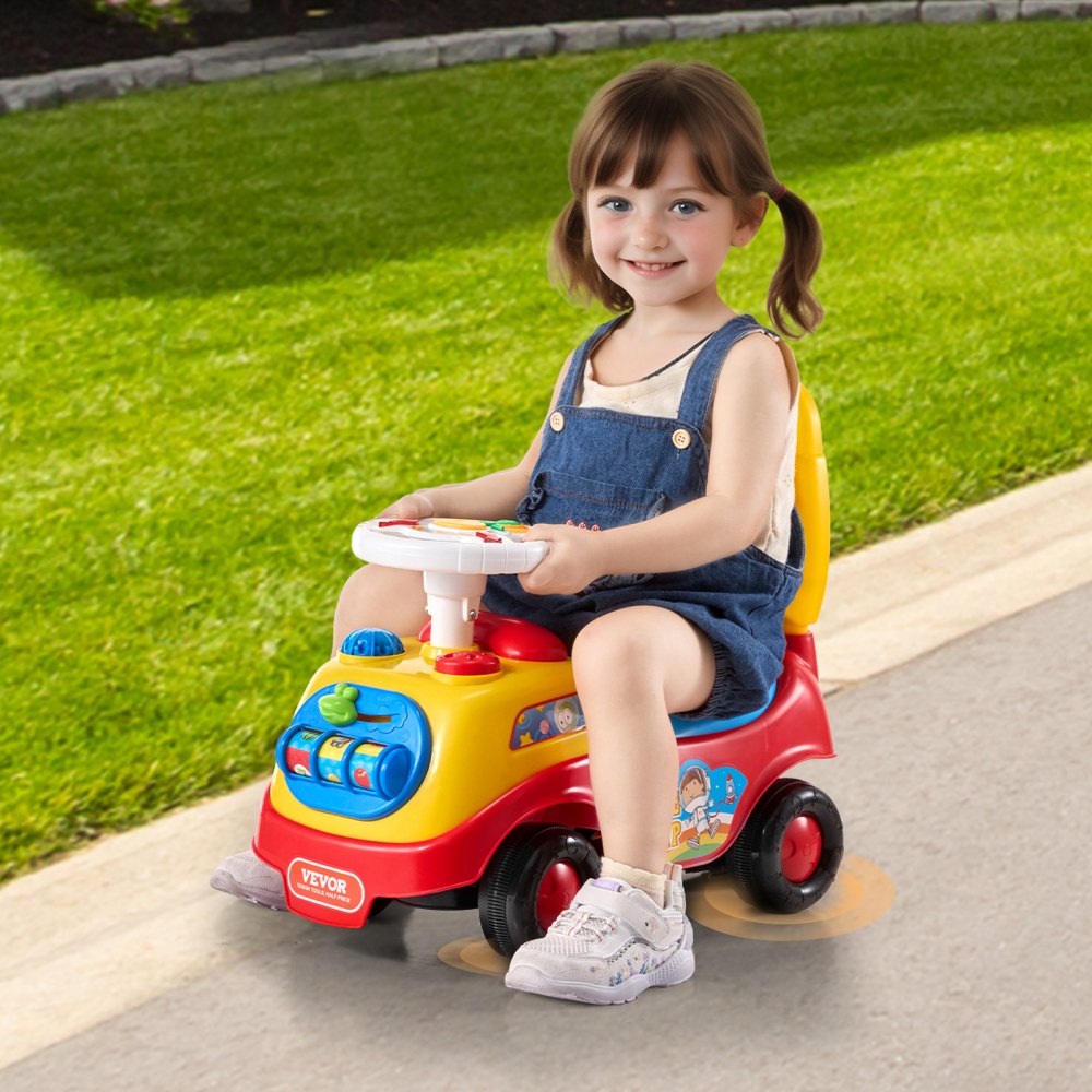 VEVOR Ride On Push Car for Toddlers, Ages 1-3, Ride Racer, Sit to Stand Toddler Ride On Toy, Classic Kids Ride On Car