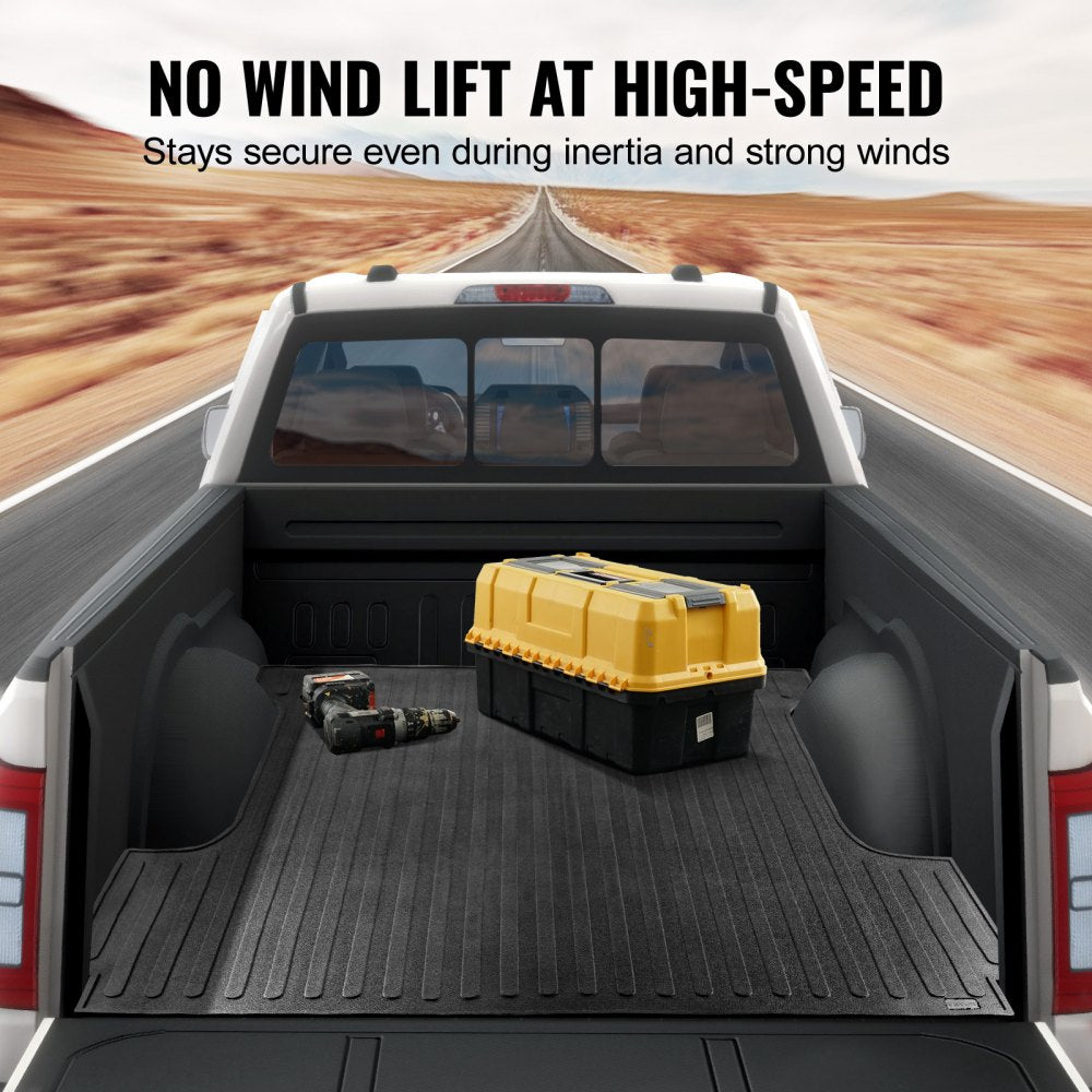 VEVOR Truck Bed Mat, Fits for 2015-2023 Ford F150 5.5 FT Short Bed, 66.5" x 64" Rubber Truck Bed Liner, 1/4" Thick Bed