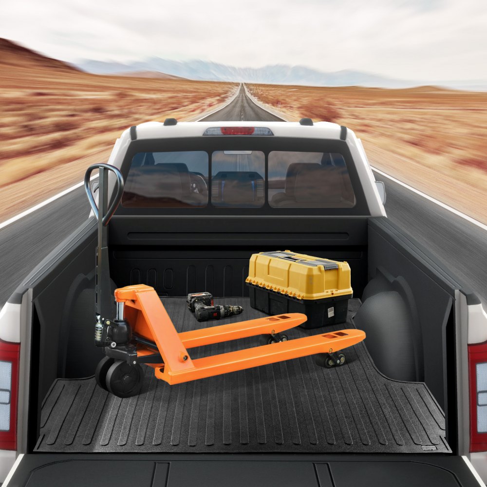 VEVOR Truck Bed Mat, Fits for 2015-2023 Ford F150 5.5 FT Short Bed, 66.5" x 64" Rubber Truck Bed Liner, 1/4" Thick Bed