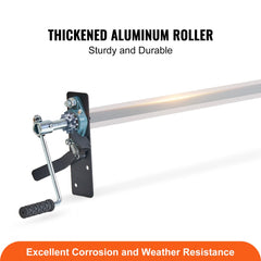 VEVOR Hand Crank Tarp Roller Kit, 64" to 104" Wide, Aluminum Alloy, Manual Cab Level Dump Truck Tarp Roller with 7"