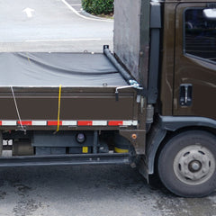 VEVOR Hand Crank Tarp Roller Kit, 64" to 104" Wide, Aluminum Alloy, Manual Cab Level Dump Truck Tarp Roller with 7"