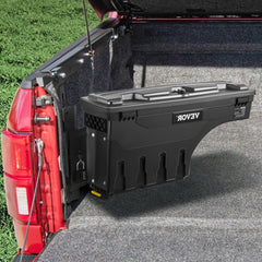 VEVOR Truck Bed Storage Box, Lockable with Password Padlock, 6.6 Gal/25 L ABS Wheel Well Tool Box, Waterproof and
