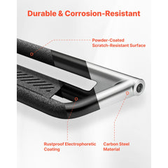 VEVOR Running Boards, 6 Inches Side Steps Compatible with 2015-2025 Chevy Colorado/GMC Canyon Crew Cab, Black Carbon