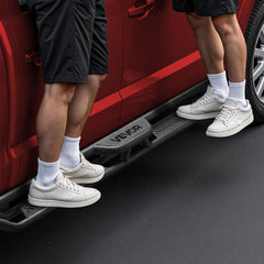 VEVOR Running Boards, 6 Inches Side Steps Compatible with 2015-2025 Chevy Colorado/GMC Canyon Crew Cab, Black Carbon
