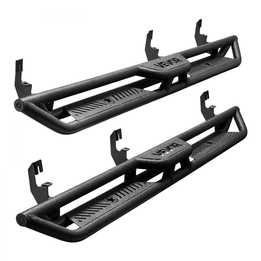 VEVOR Running Boards, 6 Inches Side Steps Compatible with 2015-2025 Chevy Colorado/GMC Canyon Crew Cab, Black Carbon