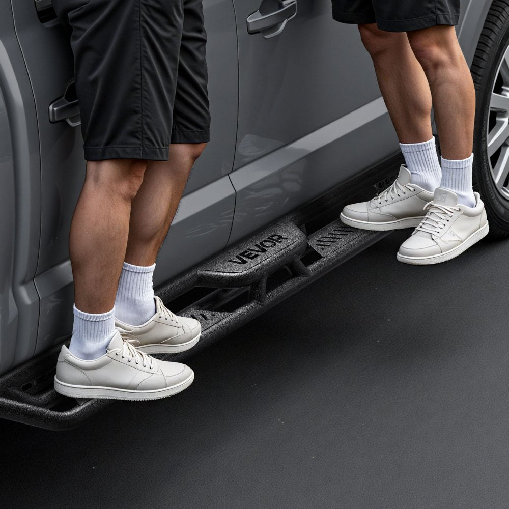 VEVOR Running Boards, 6 Inches Side Steps Compatible with 2019-2025 Chevy Silverado/GMC Sierra 1500 Crew Cab, 2020-2025