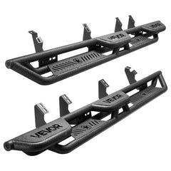 VEVOR Running Boards, 6 Inches Side Steps Compatible with 2024-2025 Toyota Tacoma Double Cab, Black Carbon Steel Nerf