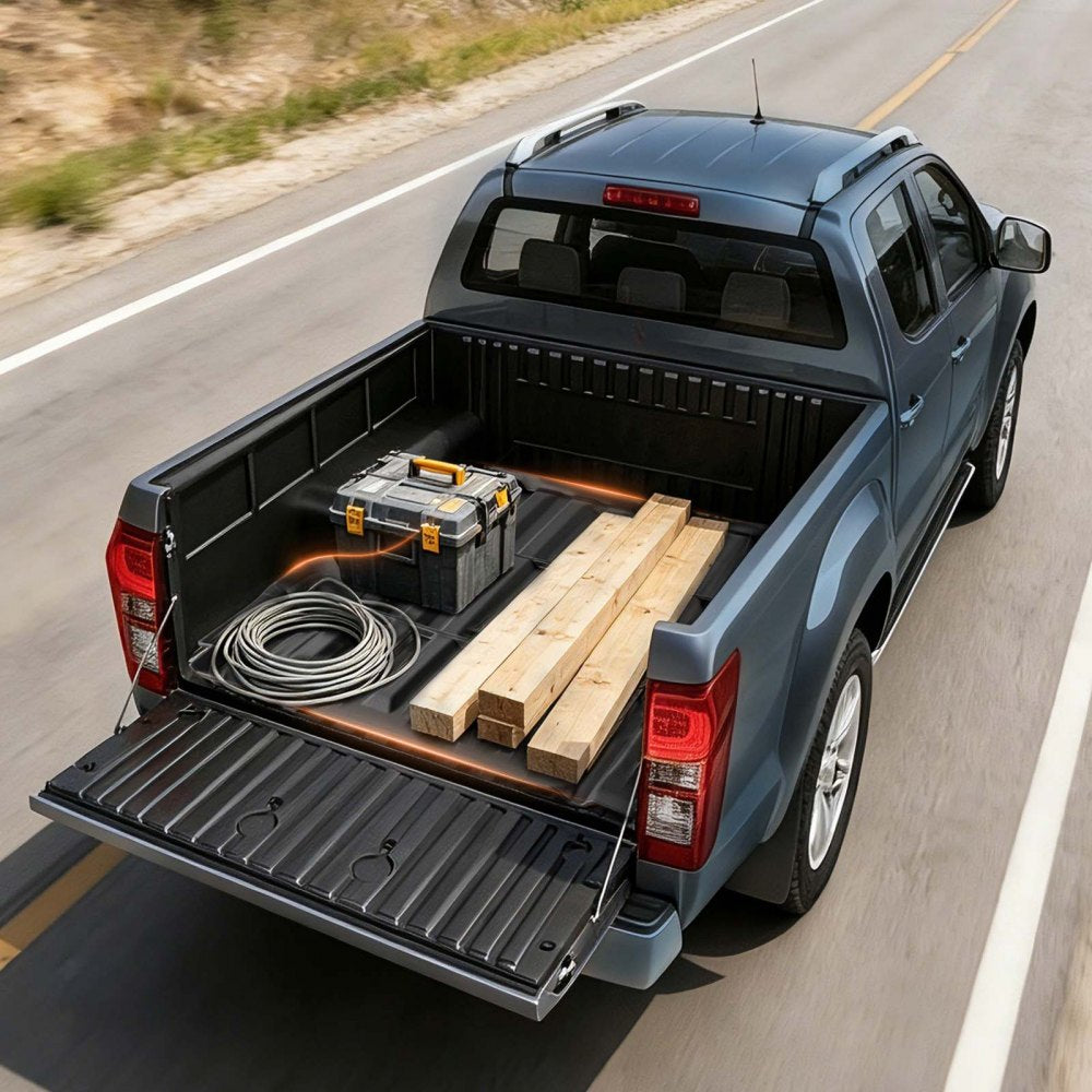 VEVOR Truck Bed Mat, TPE, Compatible with 2022-2026 Nissan Frontier Bed, Heavy Duty Custom Fit, All Weather Protection