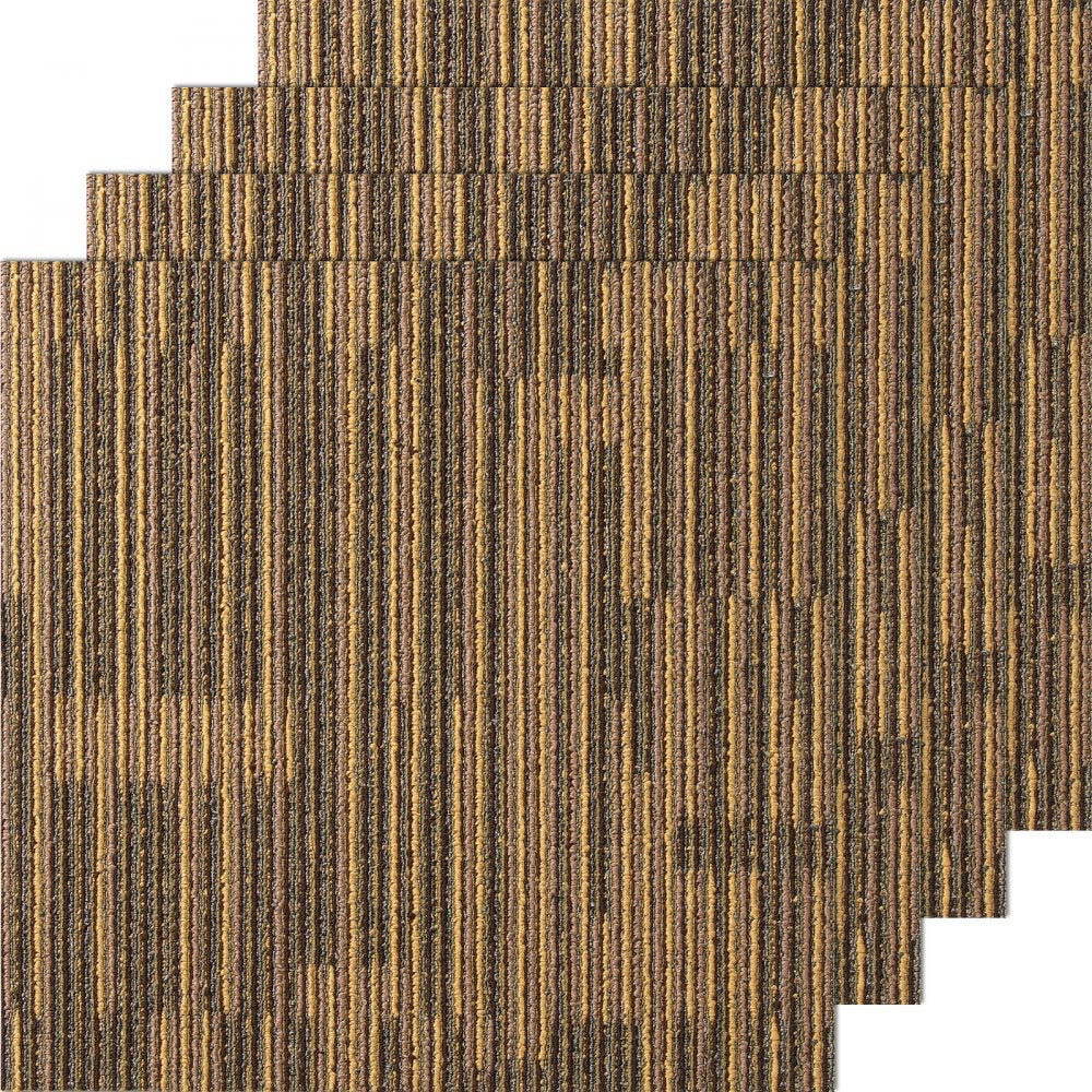 VEVOR Carpet Tiles Reusable, 20"x 20"Carpet Squares With Padding Attached, Soft Padded Carpet Tiles, Easy Install DIY