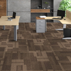 VEVOR Carpet Tiles Reusable, 24"x 24"Carpet Squares With Padding Attached, Soft Padded Carpet Tiles, Easy Install DIY