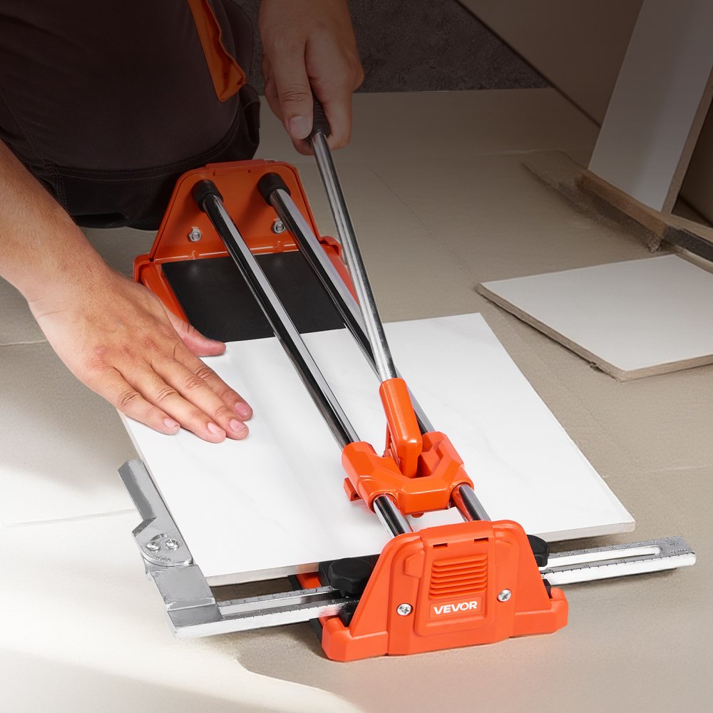 VEVOR 17-Inch Manual Tile Cutter for Wall & Polished Tiles,Double Rails for Precise Cutting, Tungsten Carbide