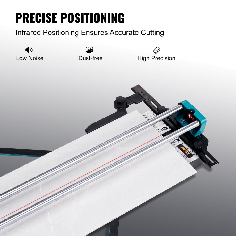 VEVOR Manual Tile Cutter, 48 inch, Porcelain Ceramic Tile Cutter with Tungsten Carbide Cutting Wheel, Infrared