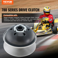 VEVOR Primary Drive Clutch, 780 Series Go-Kart Drive Clutch 1" Bore 1/4" Keyway Comet, for Taking a 1 3/16-1 1/4" Wide
