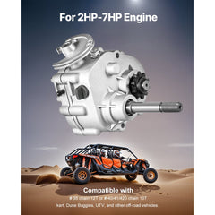 VEVOR Drive Clutch, 2-7HP Engine, 2300 RPM High-Strength Drive Clutch with 3 Shift Modes & Dynamic Balanced Axle, Quick