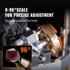 VEVOR Gem Faceting Machine, 180W Jade Grinding Polishing Machine 0-2980RPM Adjustable Rotating Speed, Rock Jewel Angle