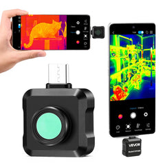 VEVOR Thermal Imaging Camera for Android, 320 x 240 TISR Super Resolution, 25HZ Refresh Rate Infrared Thermal Imager