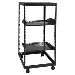 VEVOR 20U Open Frame Server Rack, 23-40 in Adjustable Depth, Free Standing or Wall Mount Network Server Rack, 4 Post AV