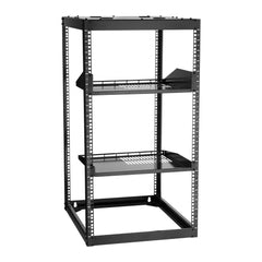 VEVOR 20U Open Frame Network Rack, 23 in Depth, Wall Mounted or Floor Standing Server Rack, Heavy Duty 4 Post, with