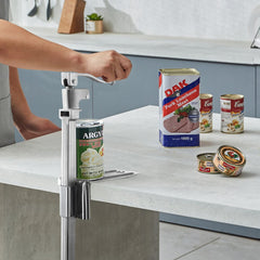 VEVOR Commercial Can Opener, Heavy-Duty Manual Tabletop Cans Opener for Cans Up to 11.8 in Height, Height-Adjustable