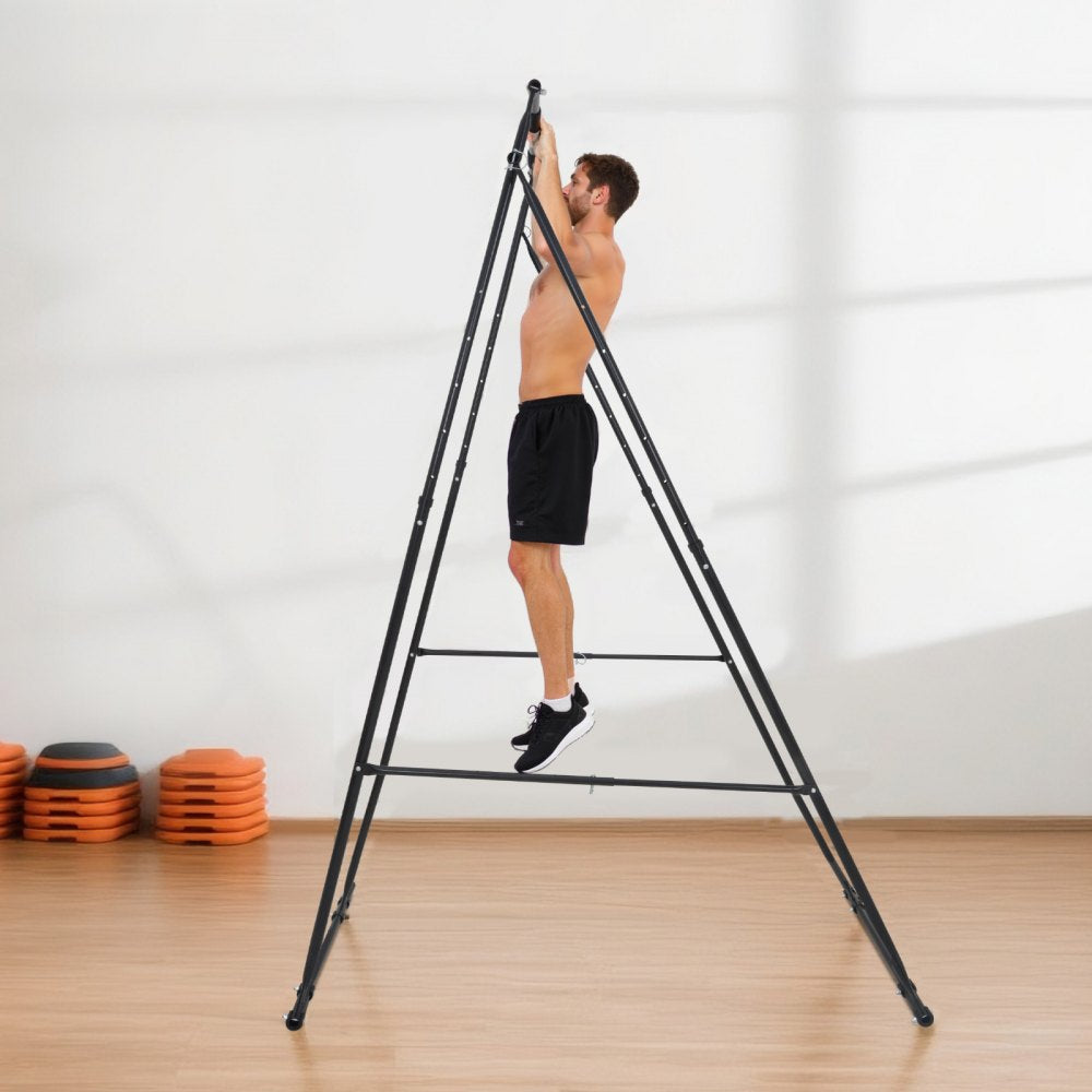 VEVOR Yoga Stand Frame, Max 440.9 lbs Load Swing Stand, Triangular Structure Aerial Rig, Aerial Silk Stands with EVA