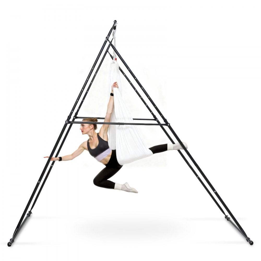 VEVOR Yoga Stand Frame, Max 440.9 lbs Load Swing Stand, Triangular Structure Aerial Rig, Aerial Silk Stands with EVA