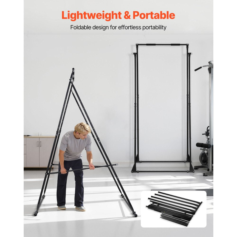 VEVOR Yoga Stand Frame, Max 440.9 lbs Load Swing Stand, Triangular Structure Yoga Aerial Rig, Aerial Silk Stands with