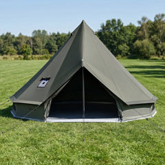 VEVOR Canvas Bell Tent, 4 Seasons 13.12 ft Yurt Tent for Camping with Stove Jack, Canvas Breathable Holds up to 4