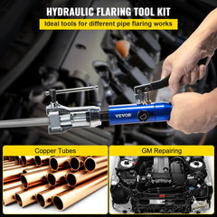 VEVOR Hydraulic Flaring Tool Kit, 45° Double Flaring Tool, Brake Repair Brake Flaring Tools for 3/16"-1/2", Brake Flare