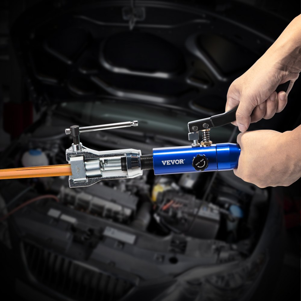 VEVOR Hydraulic Flaring Tool Kit, 45° Double Flaring Tool, Brake Repair Brake Flaring Tools for 3/16"-1/2", Brake Flare