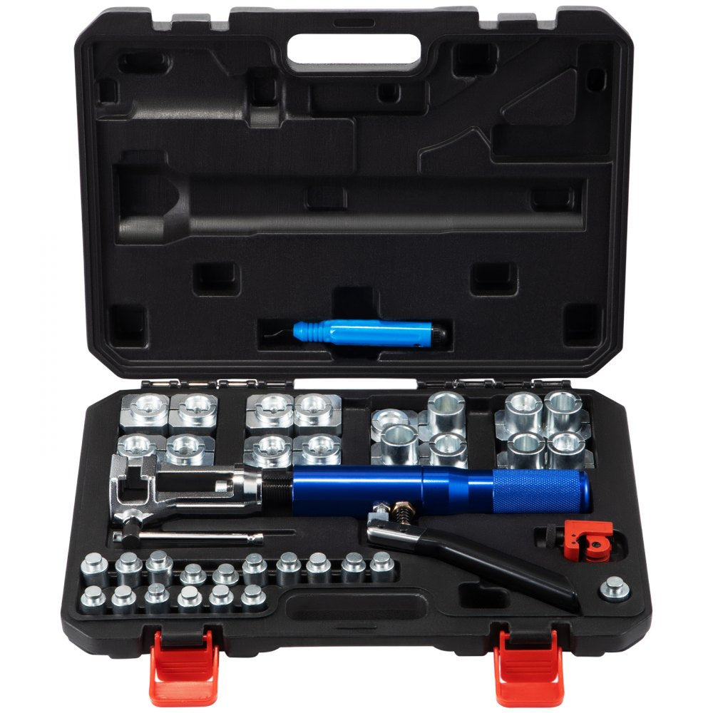 VEVOR Hydraulic Flaring Tool Kit, 45° Double Flaring Tool, Brake Repair Brake Flaring Tools for 3/16"-1/2", Brake Flare