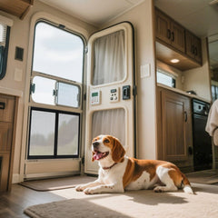 VEVOR RV Screen Door Protector, 22.5 x 20 inch Door Grille, Easy to Install and Disassemble, Reinforced Breathable