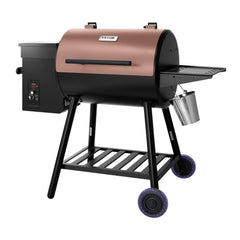 VEVOR Wood Pellet Grill Smoker, 8 in 1 BBQ Grills for Outdoor Cooking, 456 Square Inches Cook Area Electric Grill and