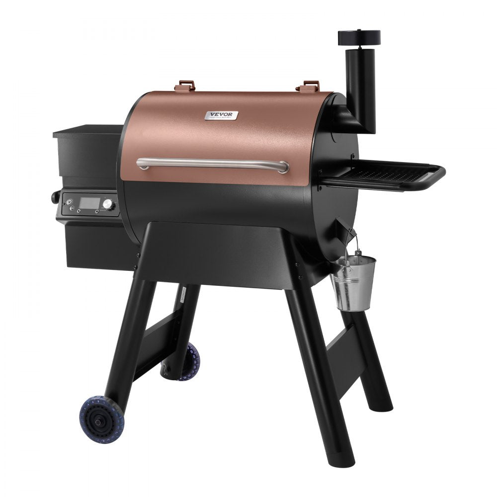VEVOR Wood Pellet Grill Smoker, 8 in 1 BBQ Grills for Outdoor Cooking, 575 Square Inches Cook Area Electric Grill and