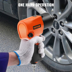 VEVOR Air Impact Wrench, 1/2" Drive Air Impact Gun Up to 880ft-lbs Nut-busting Torque, 7500RPM Lightweight Pneumatic