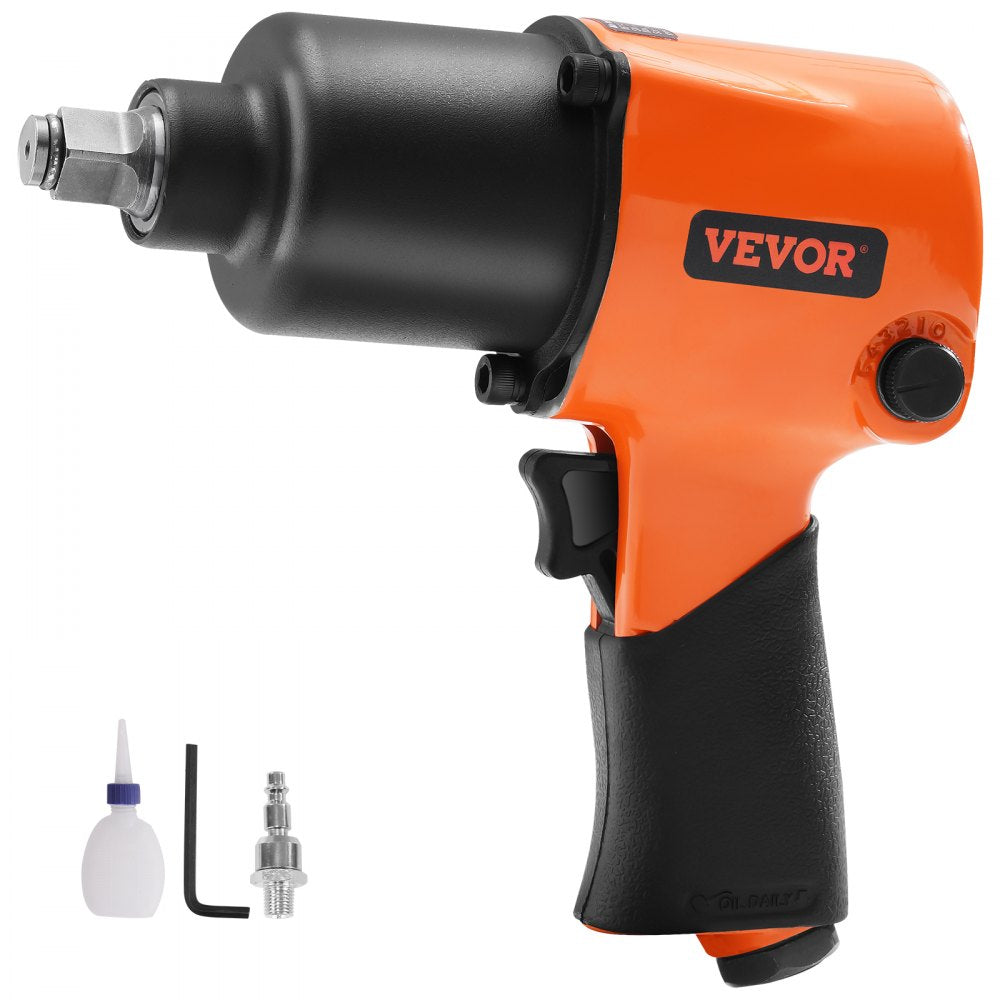 VEVOR Air Impact Wrench, 1/2" Drive Air Impact Gun Up to 880ft-lbs Nut-busting Torque, 7500RPM Lightweight Pneumatic