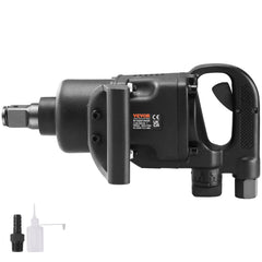 VEVOR 1 Inch Air Impact Wrench, Up to 2730 ft-lbs Reverse Torque Output 1" Pneumatic Impact Gun Lightweight w/ 2