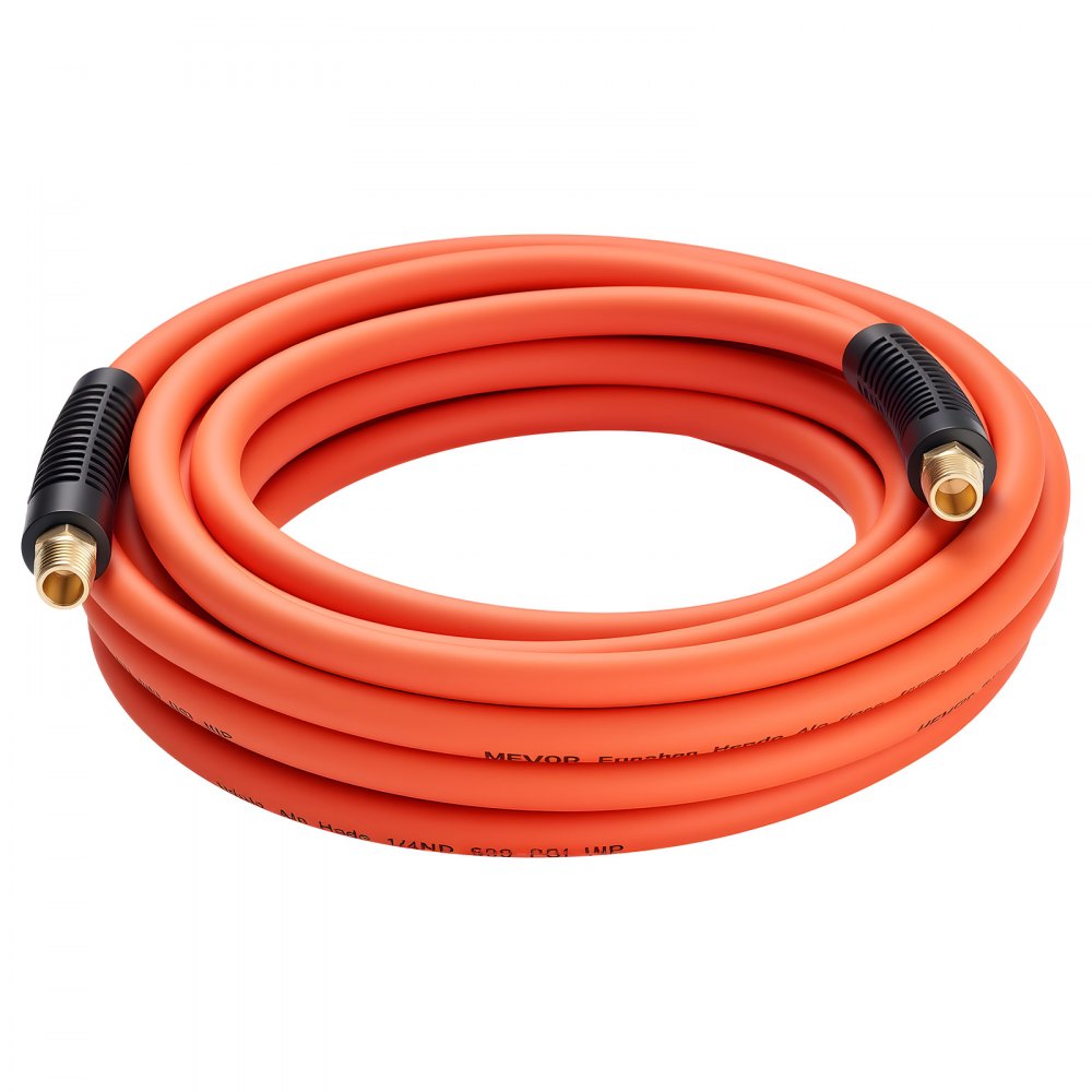 VEVOR Air Hose, 1/4" x 25FT Hybrid Air Compressor Hose, 300 PSI Kink-Resistant Pneumatic Hoses with 1/4-inch Solid MNPT