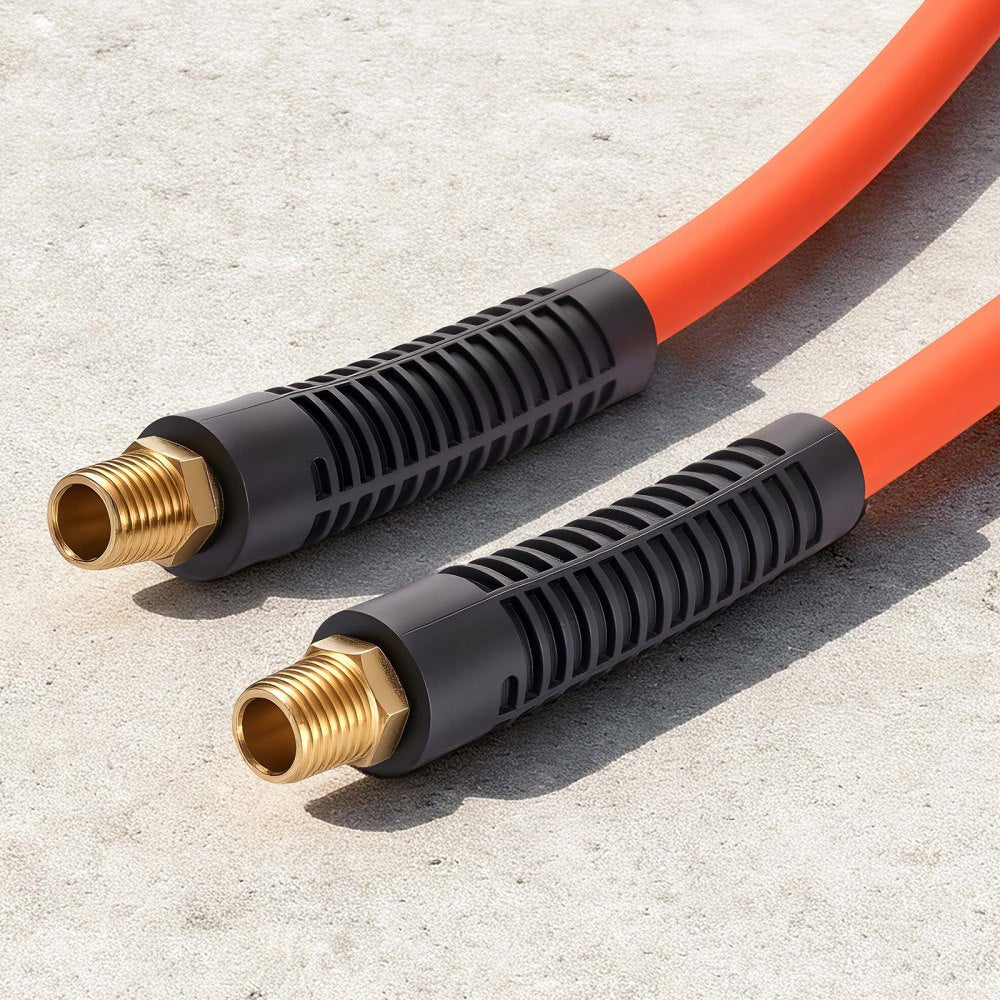 VEVOR Air Hose, 3/8'' x 25FT Hybrid Air Compressor Hose, 300 PSI Kink-Resistant Pneumatic Hoses with 1/4-inch Solid