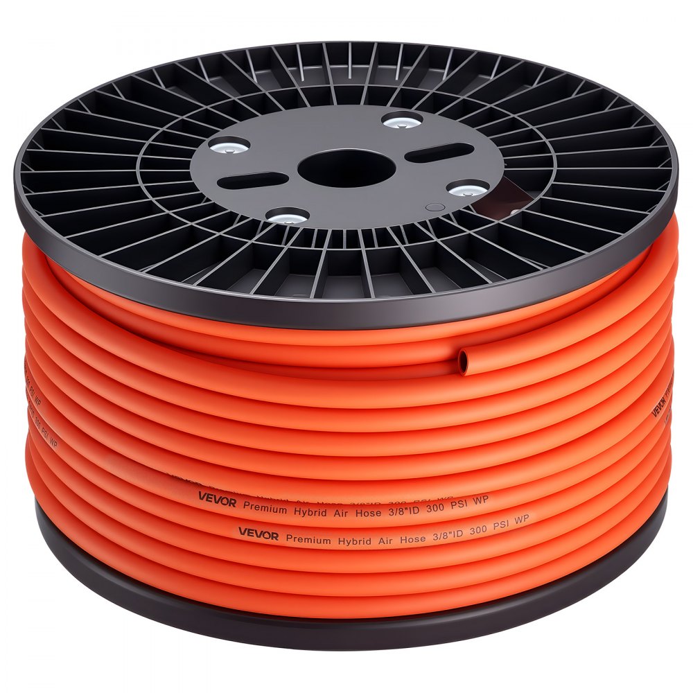 VEVOR Air Hose, 3/8'' x 250FT Hybrid Air Compressor Hose, 300 PSI Kink-Resistant Pneumatic Hoses with Three-Layer